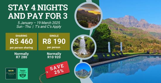 accommodation special drakensberg champagne Castle hotel